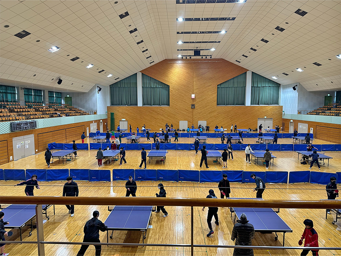 2025年2月23日 日田市卓球選手権大会兼第13回ジュニア卓球大会への協賛　3名出場